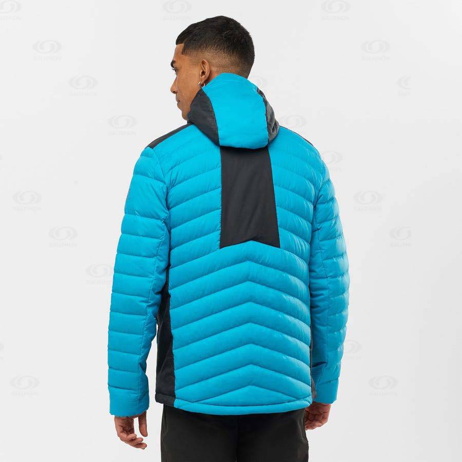 Blue Men's Salomon ESSENTIAL XWARM DOWN Insulated Jackets | USA-M1965