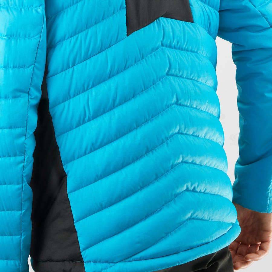 Blue Men's Salomon ESSENTIAL XWARM DOWN Insulated Jackets | USA-M1965