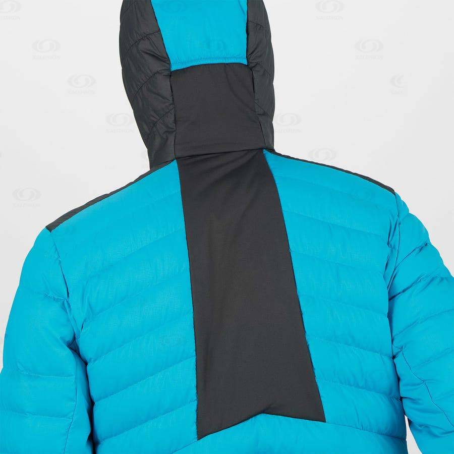 Blue Men's Salomon ESSENTIAL XWARM DOWN Insulated Jackets | USA-M1965