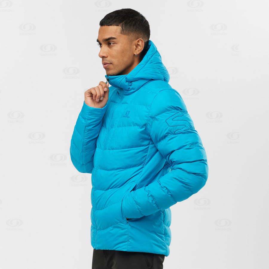 Blue Men's Salomon ESSENTIAL XWARM INSULATED Insulated Jackets | USA-L1221