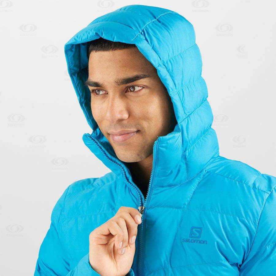 Blue Men's Salomon ESSENTIAL XWARM INSULATED Insulated Jackets | USA-L1221