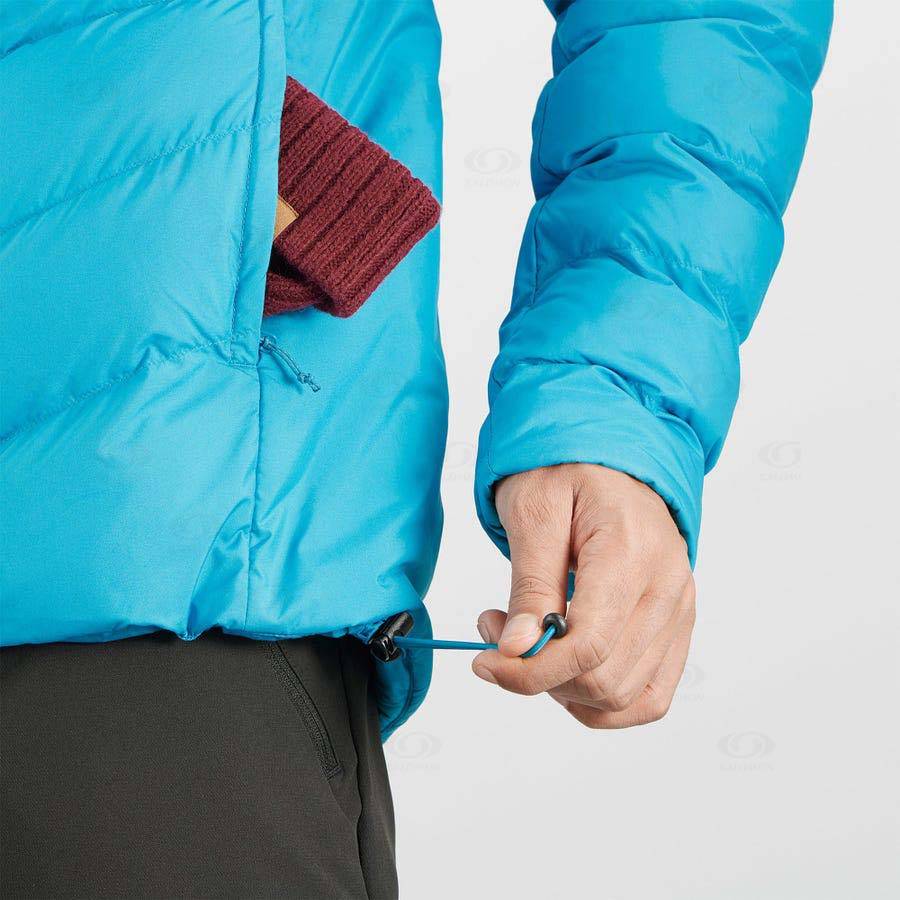 Blue Men's Salomon ESSENTIAL XWARM INSULATED Insulated Jackets | USA-L1221