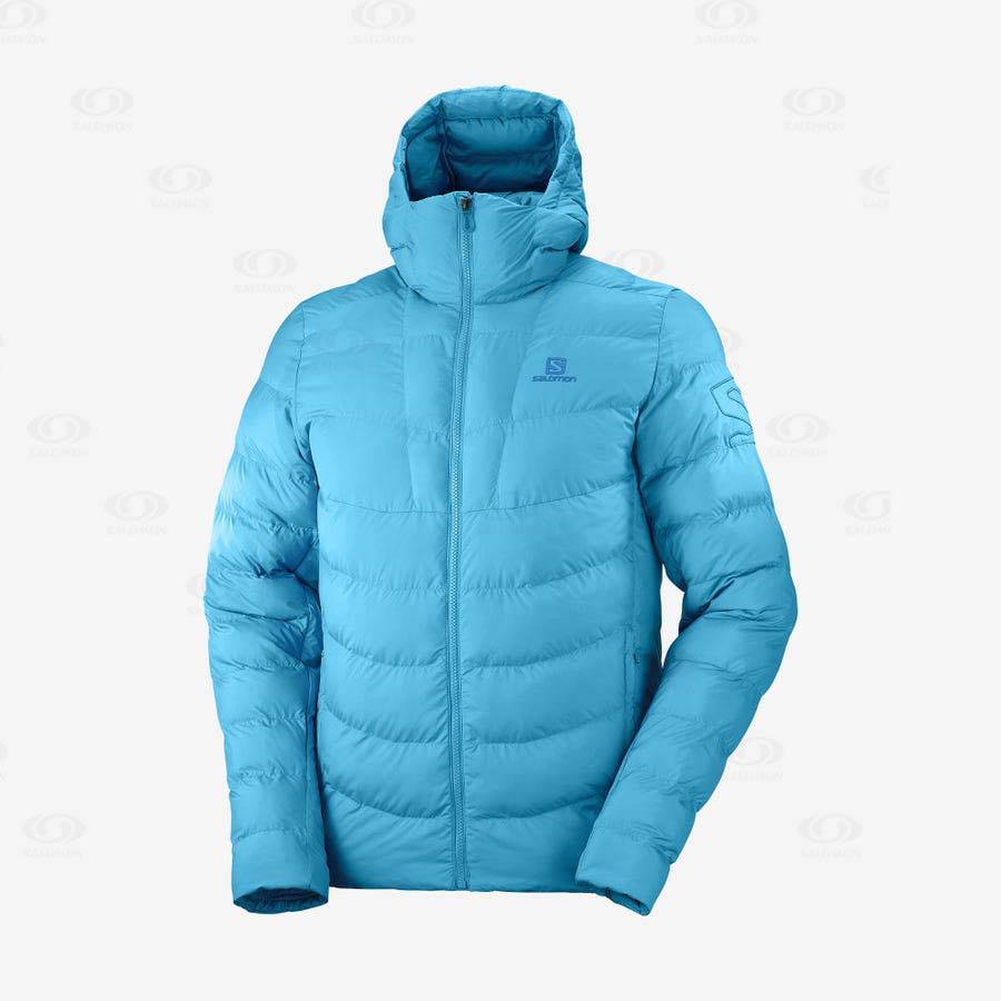 Blue Men\'s Salomon ESSENTIAL XWARM INSULATED Insulated Jackets | USA-L1221