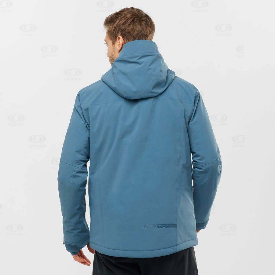 Blue Men's Salomon HIGHLAND Insulated Jackets | USA-S1436