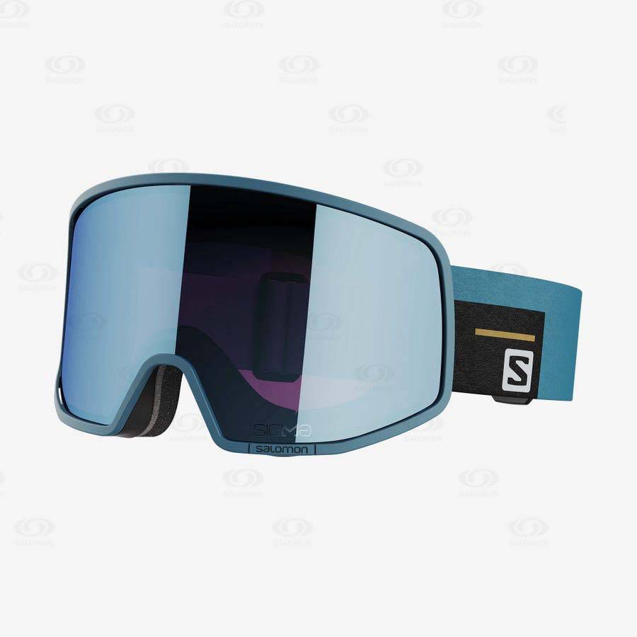 Blue Men\'s Salomon LO FI SIGMA Goggles | USA-M2427