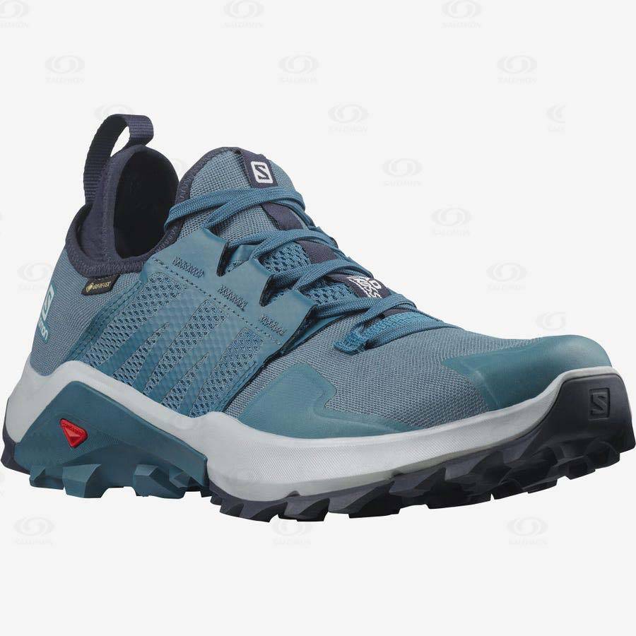 Blue Men's Salomon MADCROSS GORE-TEX Trail Running Shoes | USA-N2331