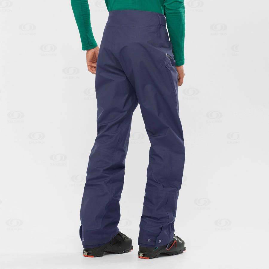 Blue Men's Salomon OUTPEAK GORE-TEX 3L Ski Pants | USA-L1592