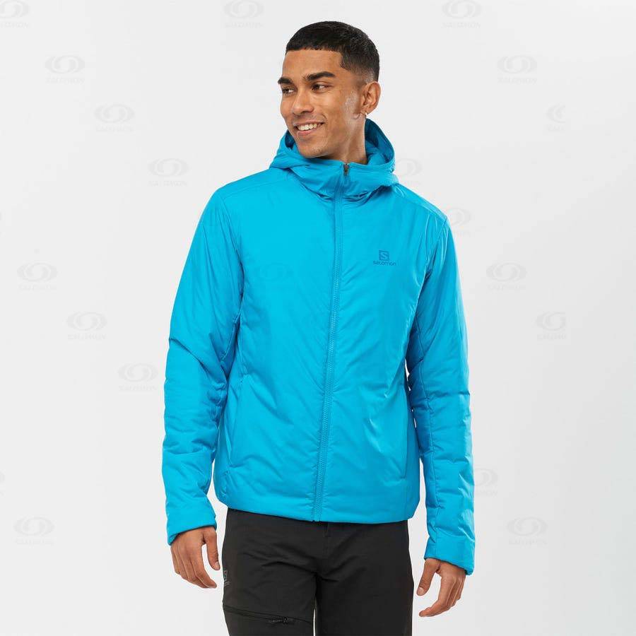 Blue Men's Salomon OUTRACK INSULATED Insulated Jackets | USA-O1399