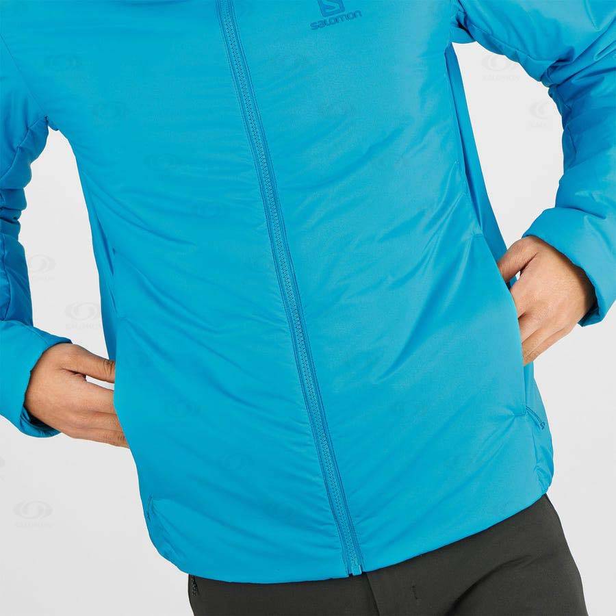 Blue Men's Salomon OUTRACK INSULATED Insulated Jackets | USA-O1399