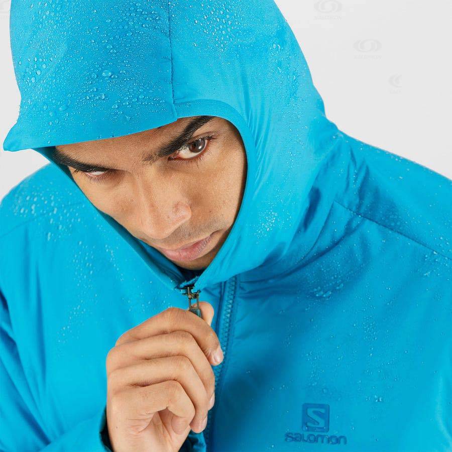 Blue Men's Salomon OUTRACK INSULATED Insulated Jackets | USA-O1399