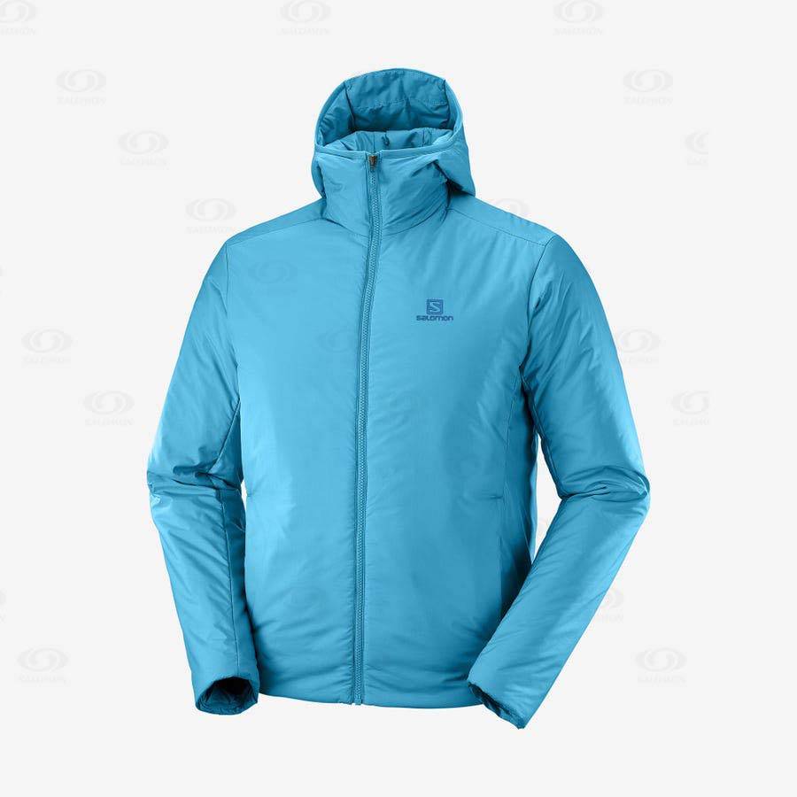 Blue Men\'s Salomon OUTRACK INSULATED Insulated Jackets | USA-O1399