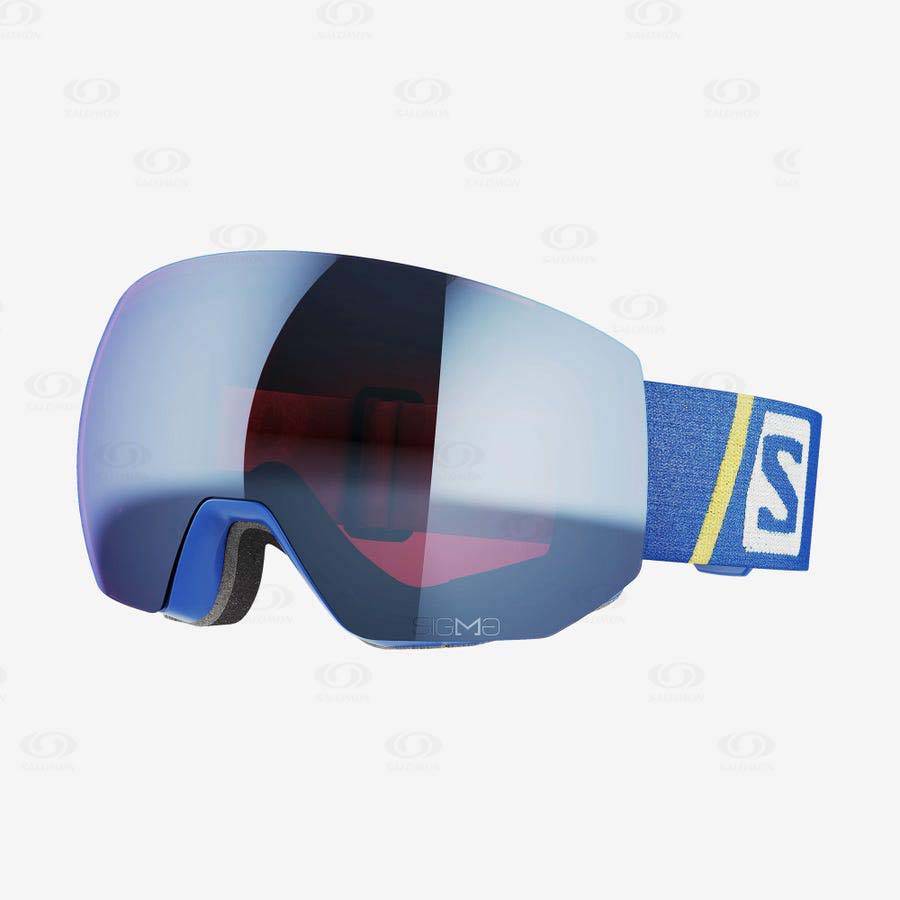 Blue Men\'s Salomon RADIUM PRO SIGMA Goggles | USA-M1195