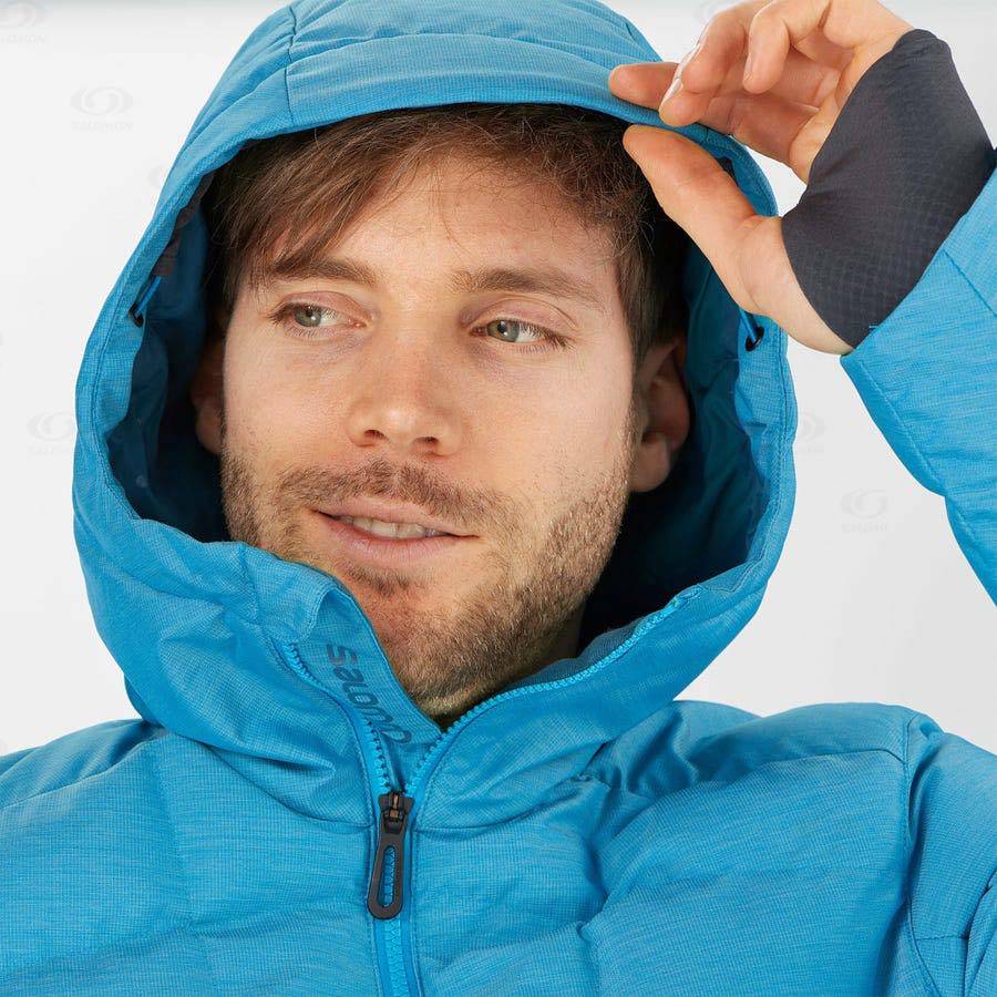 Blue Men's Salomon SNOWSHELTER Insulated Jackets | USA-S2423