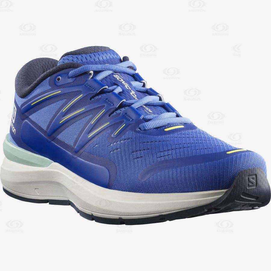 Blue Men's Salomon SONIC 4 Confidence Running Shoes | USA-W3560