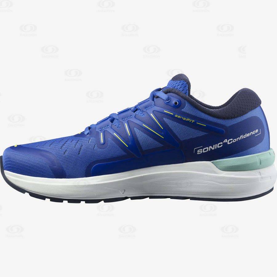 Blue Men's Salomon SONIC 4 Confidence Running Shoes | USA-W3560