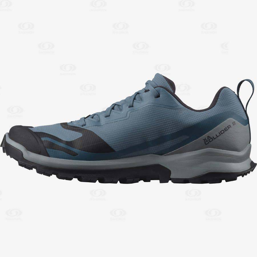 Blue Men's Salomon XA COLLIDER 2 GORE-TEX Trail Running Shoes | USA-S1611