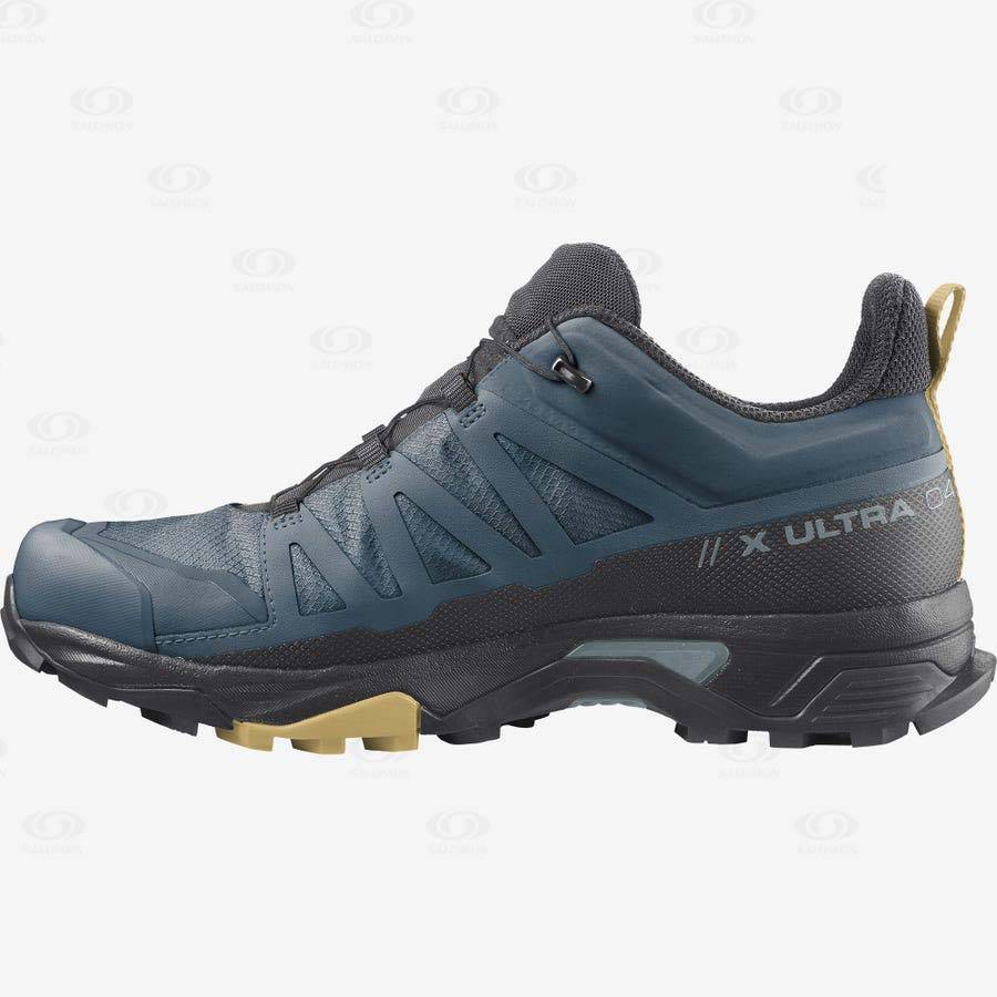 Blue Men's Salomon X ULTRA 4 GORE-TEX Hiking Shoes | USA-A1962