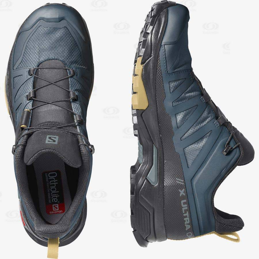 Blue Men's Salomon X ULTRA 4 GORE-TEX Hiking Shoes | USA-A1962