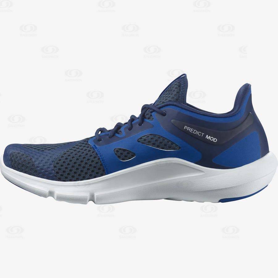 Blue / White Men's Salomon PREDICT MOD Running Shoes | USA-L1060