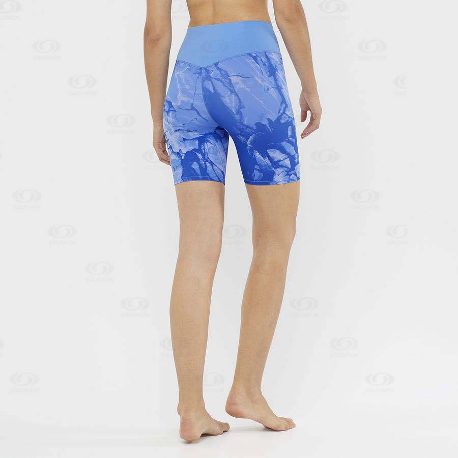 Blue Women's Salomon CROSS MULTI 7'' Shorts | USA-O2496