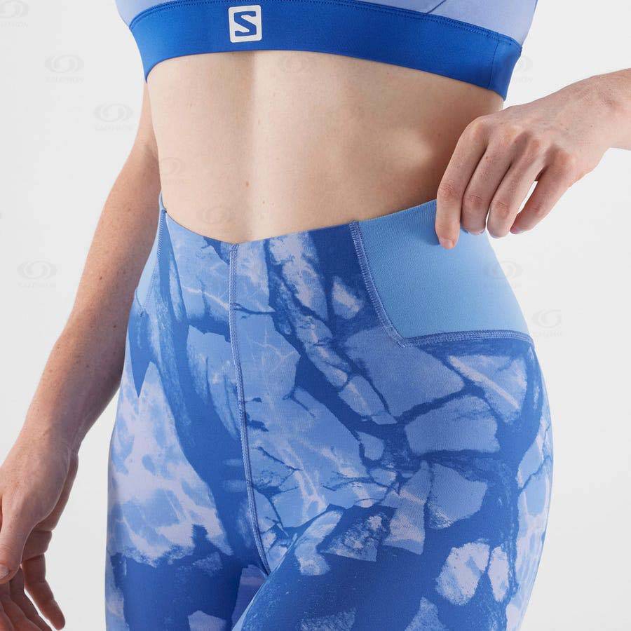 Blue Women's Salomon CROSS MULTI 7'' Shorts | USA-O2496