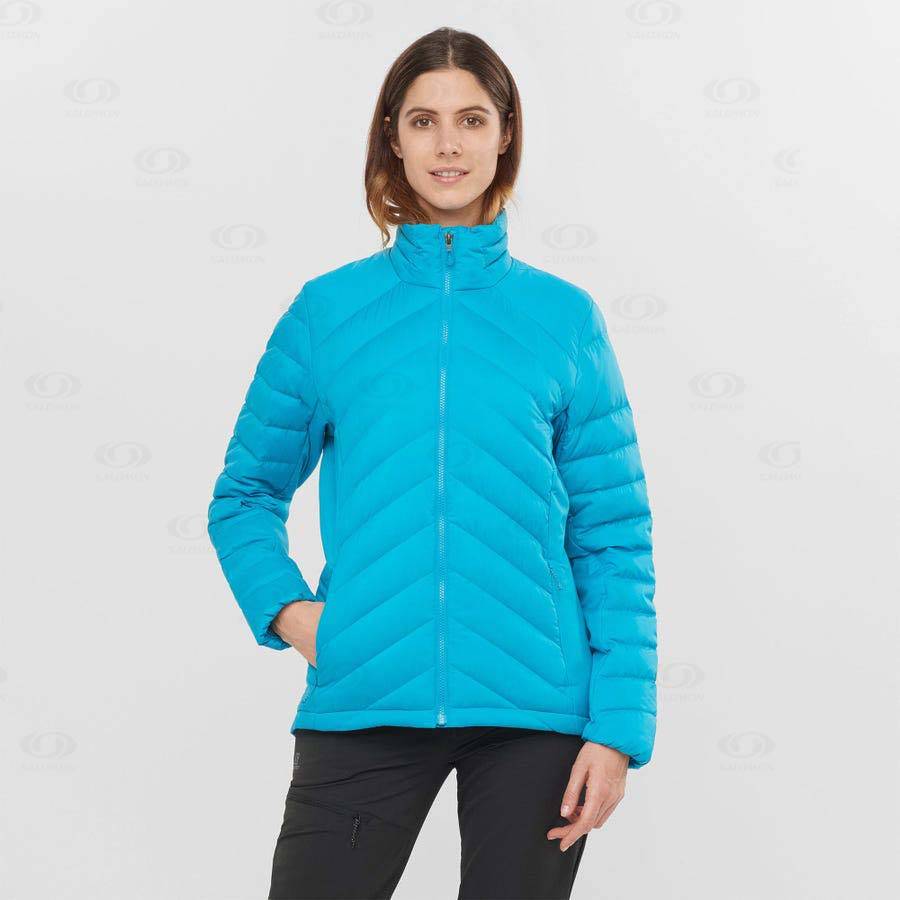 Blue Women's Salomon ESSENTIAL XWARM DOWN Insulated Jackets | USA-A1346