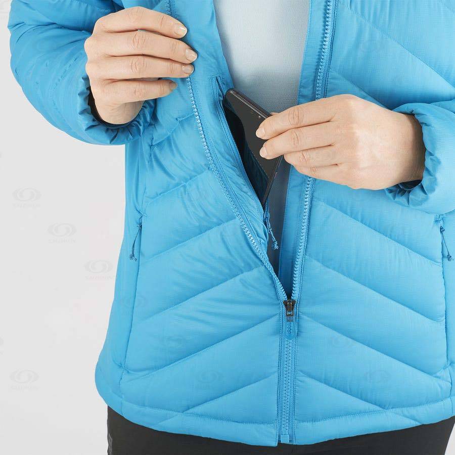 Blue Women's Salomon ESSENTIAL XWARM DOWN Insulated Jackets | USA-A1346