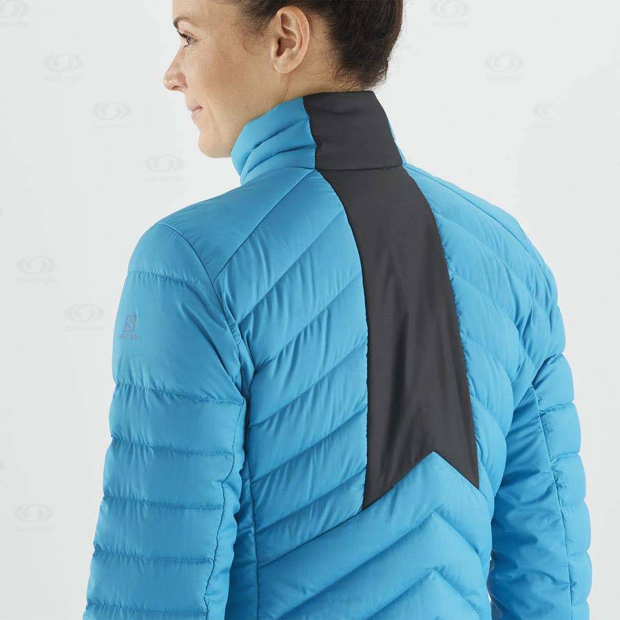 Blue Women's Salomon ESSENTIAL XWARM DOWN Insulated Jackets | USA-A1346