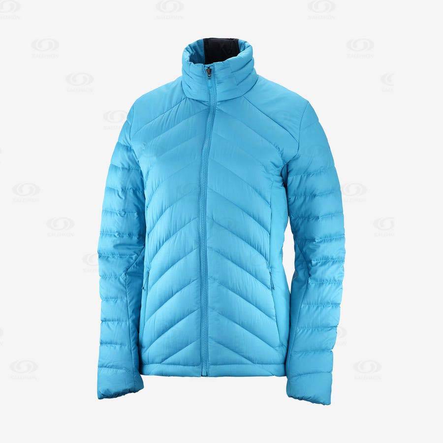 Blue Women\'s Salomon ESSENTIAL XWARM DOWN Insulated Jackets | USA-A1346