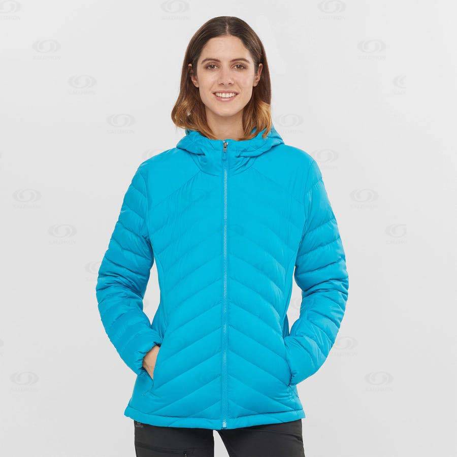 Blue Women's Salomon ESSENTIAL XWARM DOWN Insulated Jackets | USA-O2349