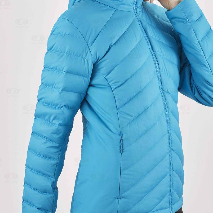 Blue Women's Salomon ESSENTIAL XWARM DOWN Insulated Jackets | USA-O2349