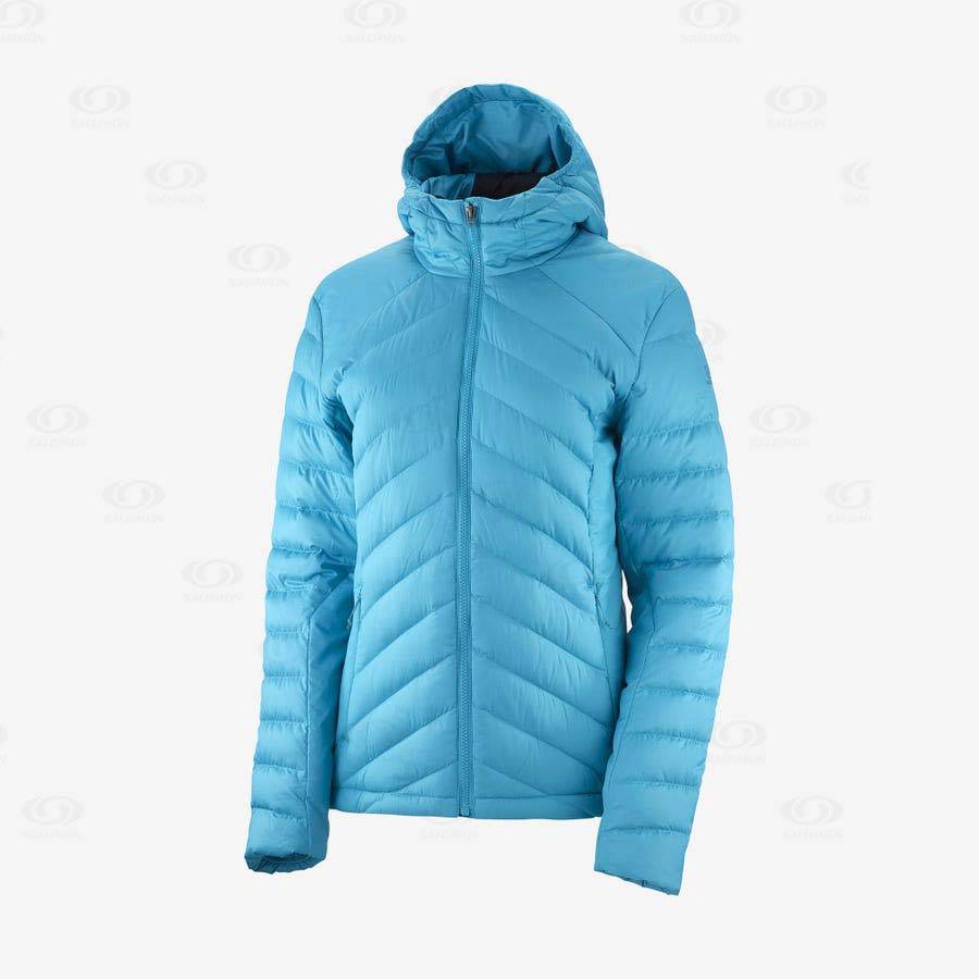 Blue Women\'s Salomon ESSENTIAL XWARM DOWN Insulated Jackets | USA-O2349