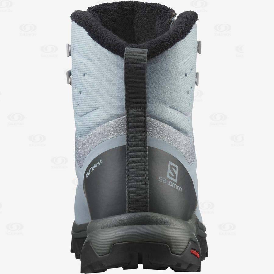 Blue Women's Salomon OUTBLAST THINSULATE™ CLIMASALOMON™ Waterproof Boots | USA-L1263