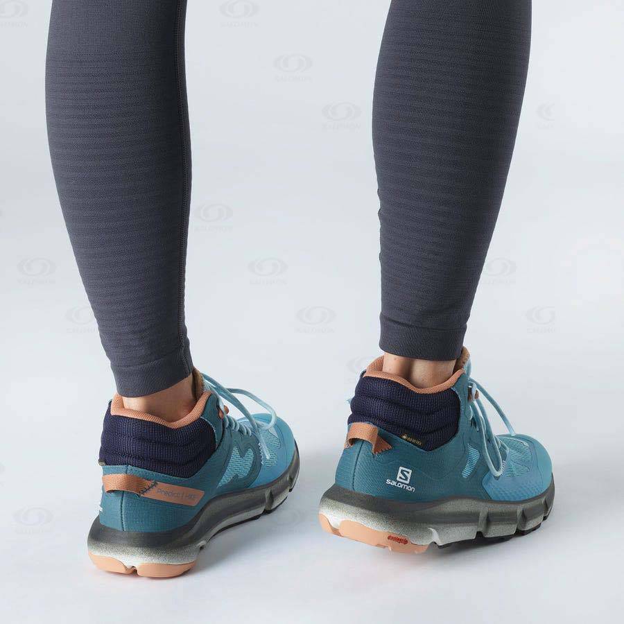 Blue Women's Salomon PREDICT HIKE MID GORE-TEX Waterproof Shoes | USA-L1564