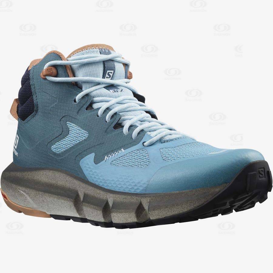 Blue Women's Salomon PREDICT HIKE MID GORE-TEX Waterproof Shoes | USA-L1564