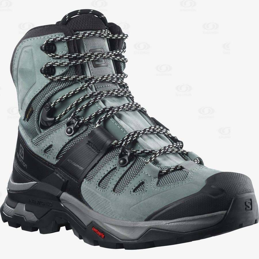 Blue Women's Salomon QUEST 4 GORE-TEX Hiking Boots | USA-O1210