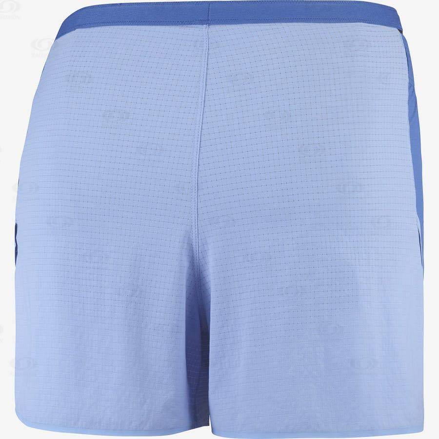 Blue Women's Salomon SENSE AERO 3'' Shorts | USA-O2503