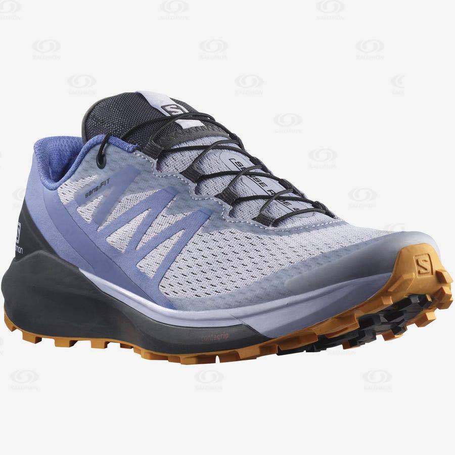 Blue Women's Salomon SENSE RIDE 4 Trail Running Shoes | USA-M2049