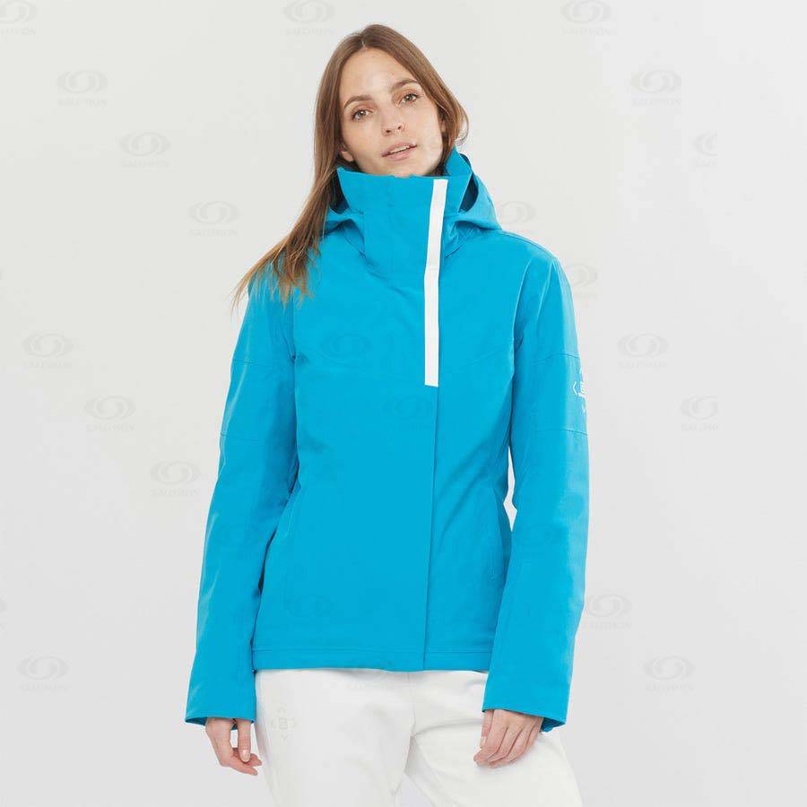 Blue Women's Salomon SPEED Insulated Jackets | USA-O2617