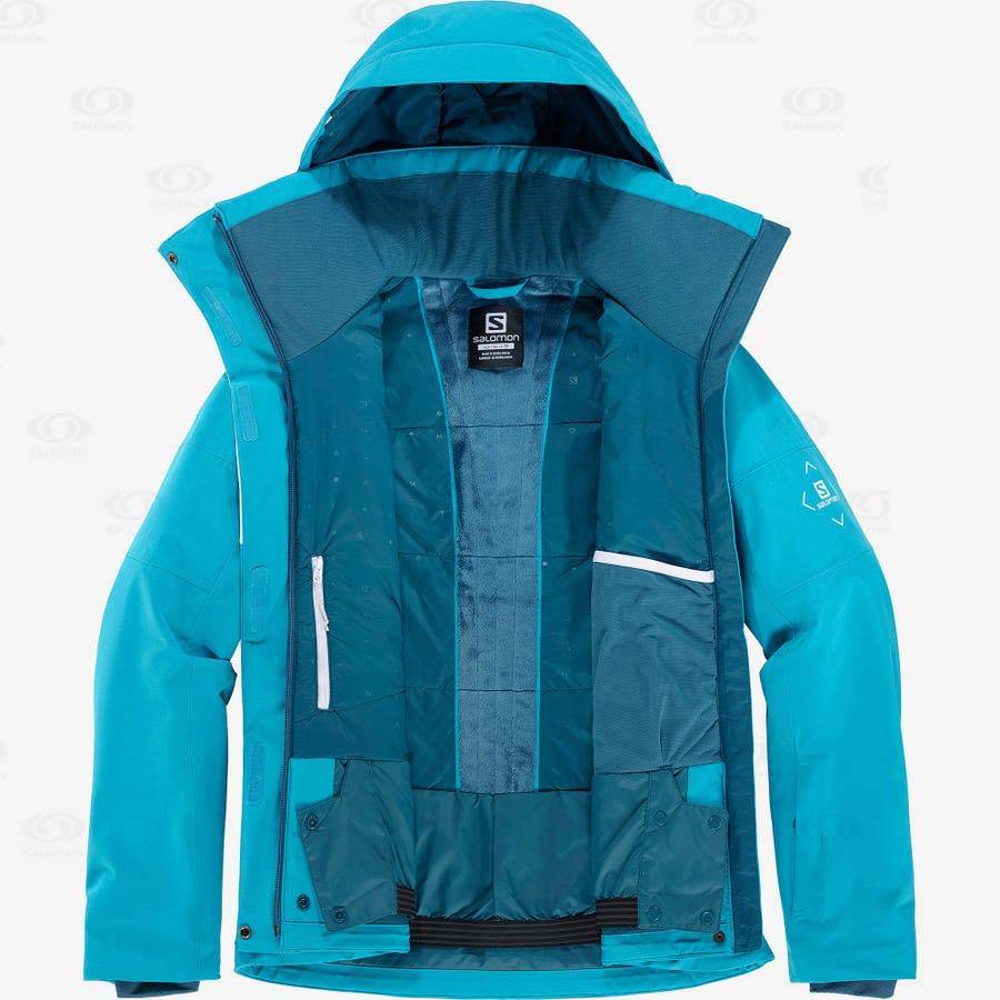 Blue Women's Salomon SPEED Insulated Jackets | USA-O2617