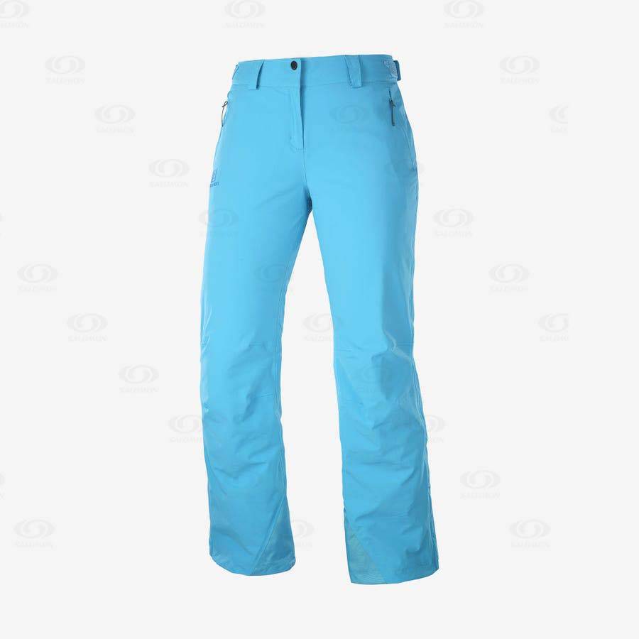 Blue Women\'s Salomon THE BRILLIANT Ski Pants | USA-A2494