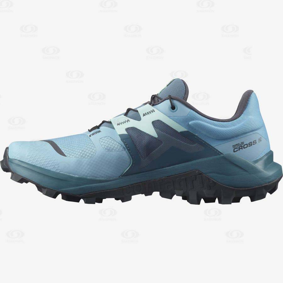 Blue Women's Salomon WILDCROSS 2 Trail Running Shoes | USA-S1471