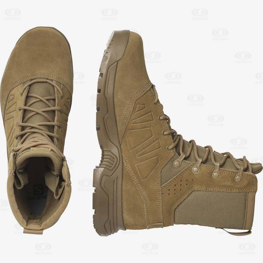 Brown Men's Salomon GUARDIAN Tactical Boots | USA-S1625