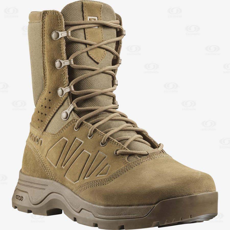 Brown Men's Salomon GUARDIAN Tactical Boots | USA-S1625