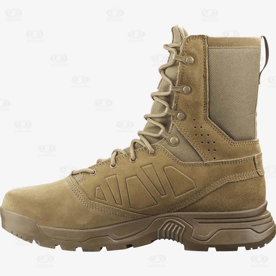 Brown Men's Salomon GUARDIAN Tactical Boots | USA-S1625