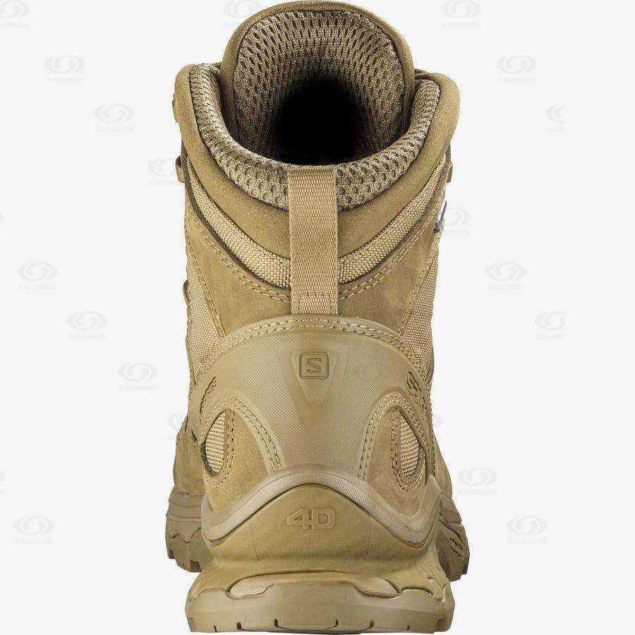 Brown Men's Salomon QUEST 4D GORE-TEX FORCES 2 Tactical Boots | USA-N1246