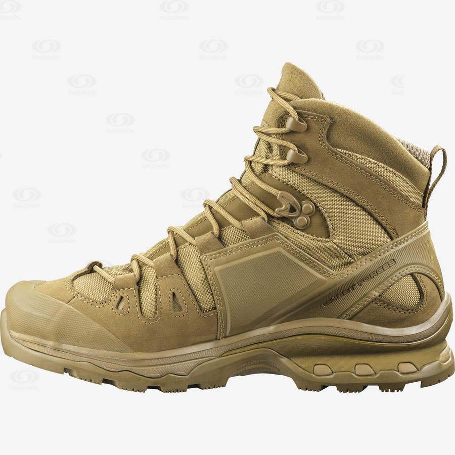 Brown Men's Salomon QUEST 4D GORE-TEX FORCES 2 Tactical Boots | USA-N1246