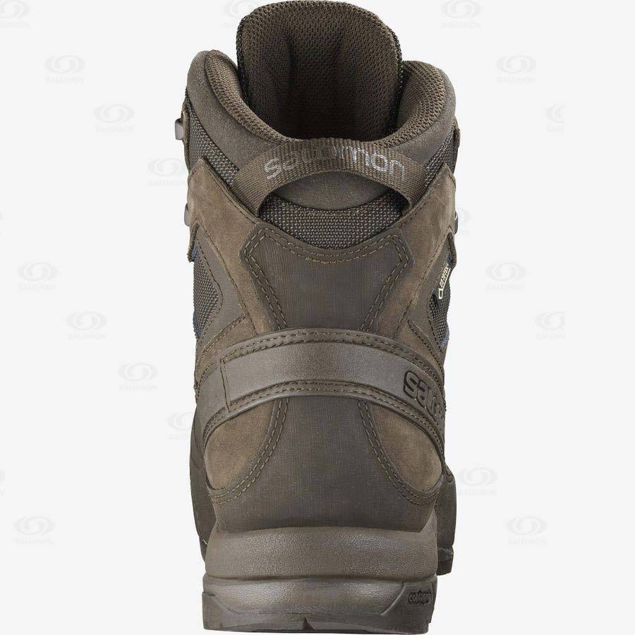 Brown Men's Salomon X ALP GORE-TEX FORCES Tactical Boots | USA-O1726