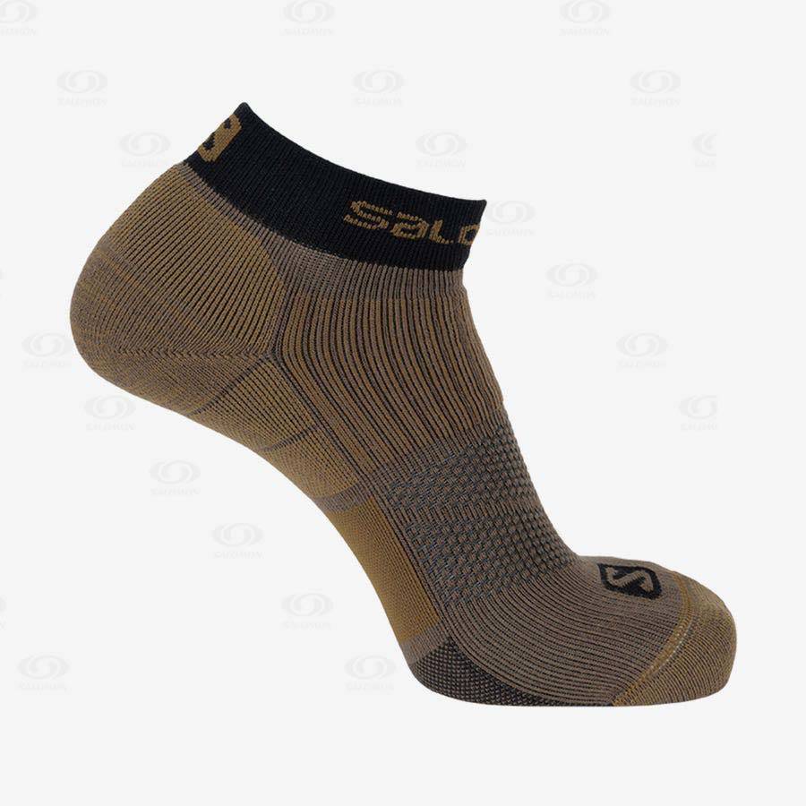 Brown Men\'s Salomon X ULTRA ANKLE Socks | USA-O2251