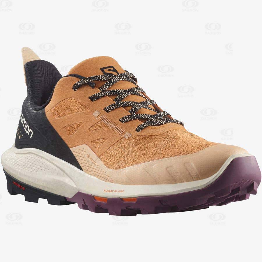 Brown Women's Salomon OUTPULSE GORE-TEX Hiking Shoes | USA-M1804